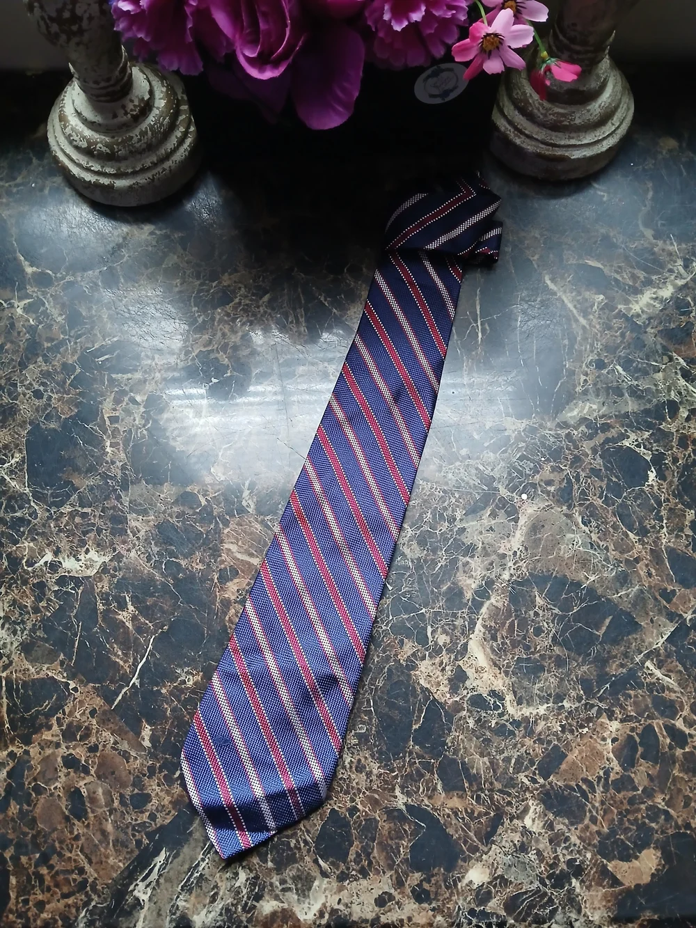 Valentino Garavani Jacquard Striped Silk Tie for Men